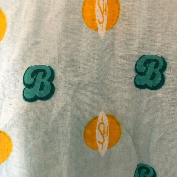 Block + Ink Button Up Shirt Band Collar Blue Medium - Picture 3 of 6